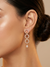 Elegant Rose Gold Plated Round Shape Earrings