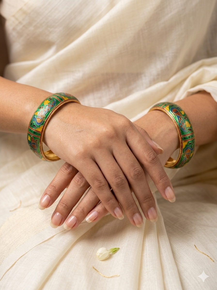 Handpainted Meenakari Bangles