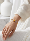 Meraki Gold Plated AD Stone Bracelet/Kada