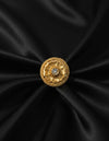Round Shape Gold Plated Ring