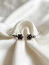 Oxidized Silver Plated Flowered Shaped Bracelet