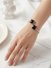 Silver Monalisa Rectangular Stone Bracelet