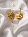 Lotus Cuff Earrings
