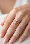 Flower Diamond Rose Gold Ring