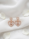 Rose Gold Plated Heart Shape Earring