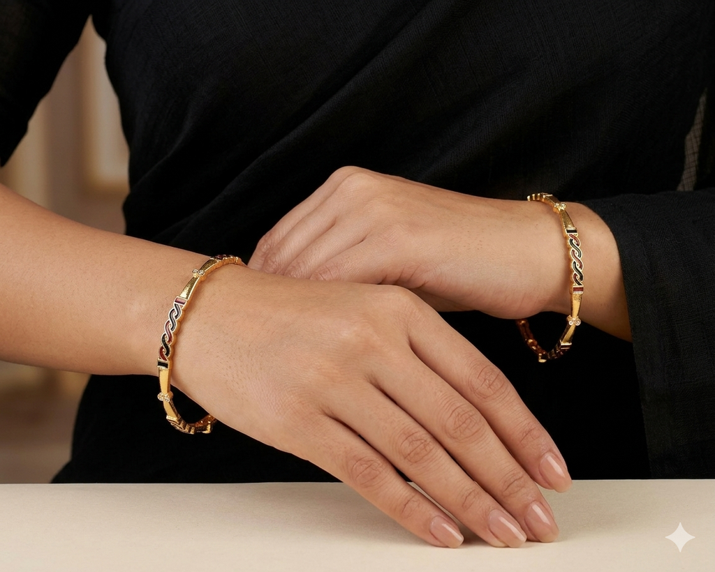 Elegant Gold Plated Bangles