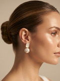 Square Shape Pearl Earrings