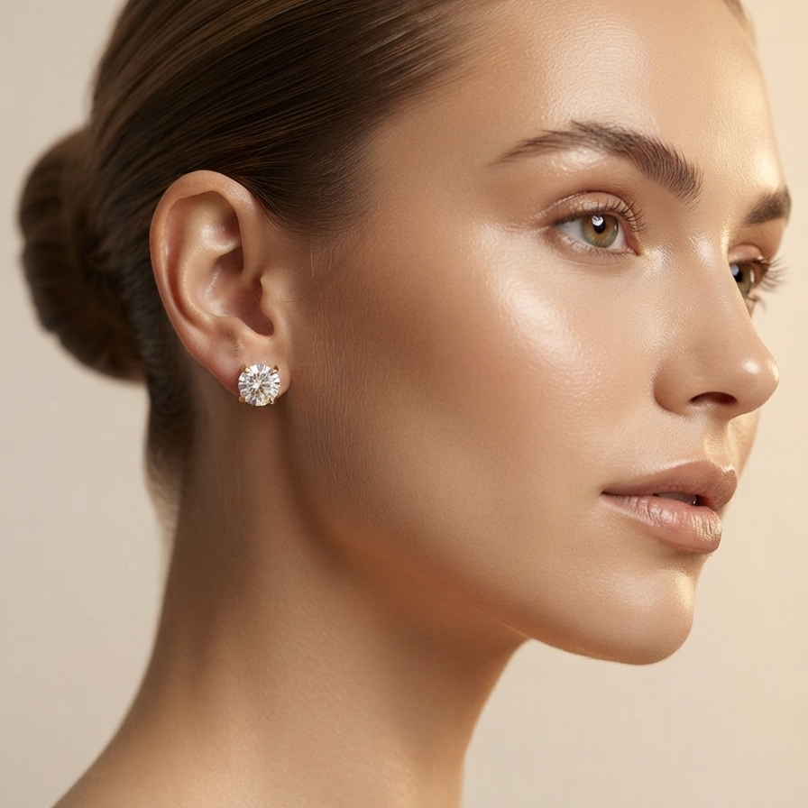 Single Solitaire Studs