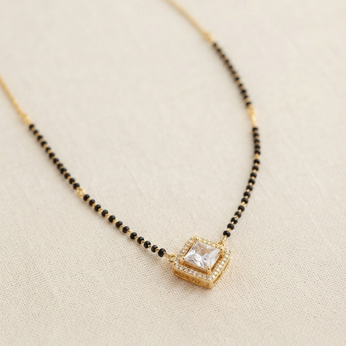 Beautiful And Charming Diamond Mangalsutra