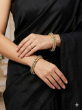 Buy Kundan Green Bangles