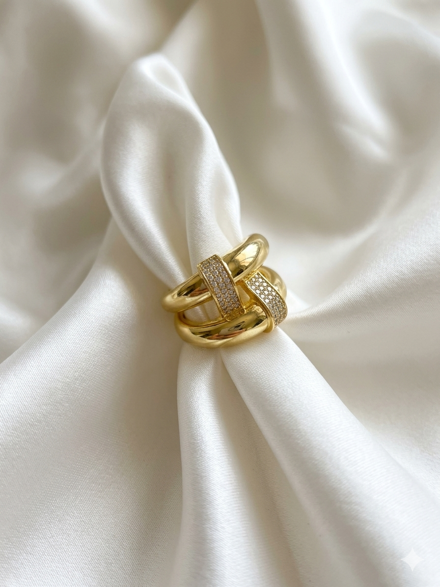 Princess Shape Natural Diamond Ring