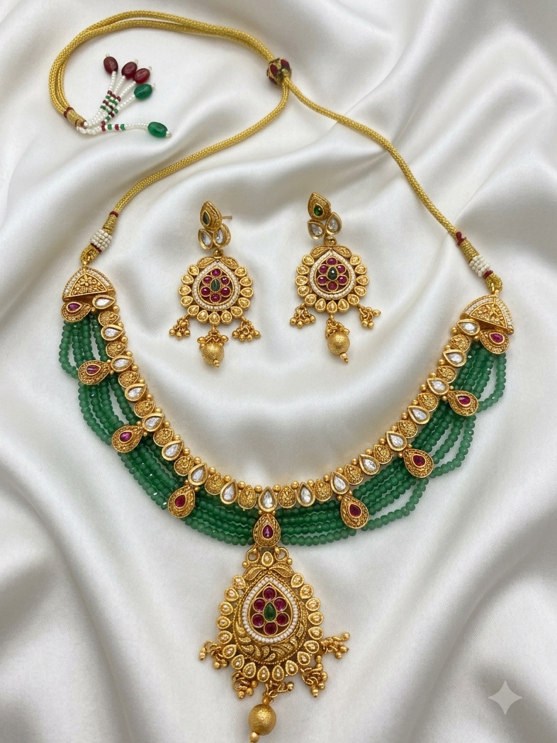 Elegant Gold-Plated Necklace Set