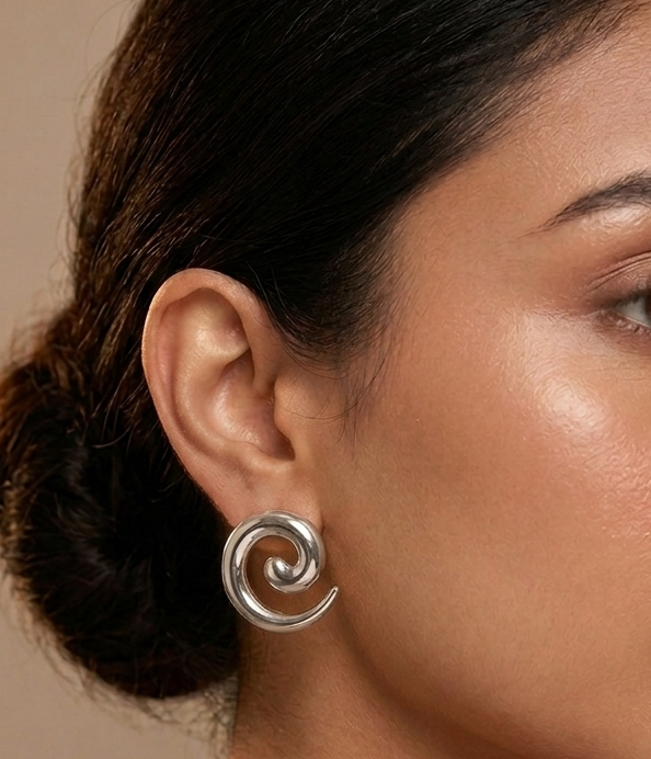 Spiral Korean Studs