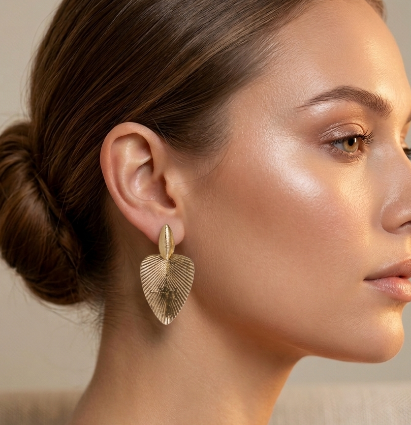 Party Wear Leaf Style Earrings