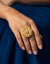 Round Shape Gold Plated Ring