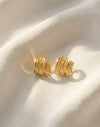 Gold Tone Square Stud