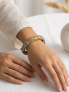 Gold & Oxidized Bracelet