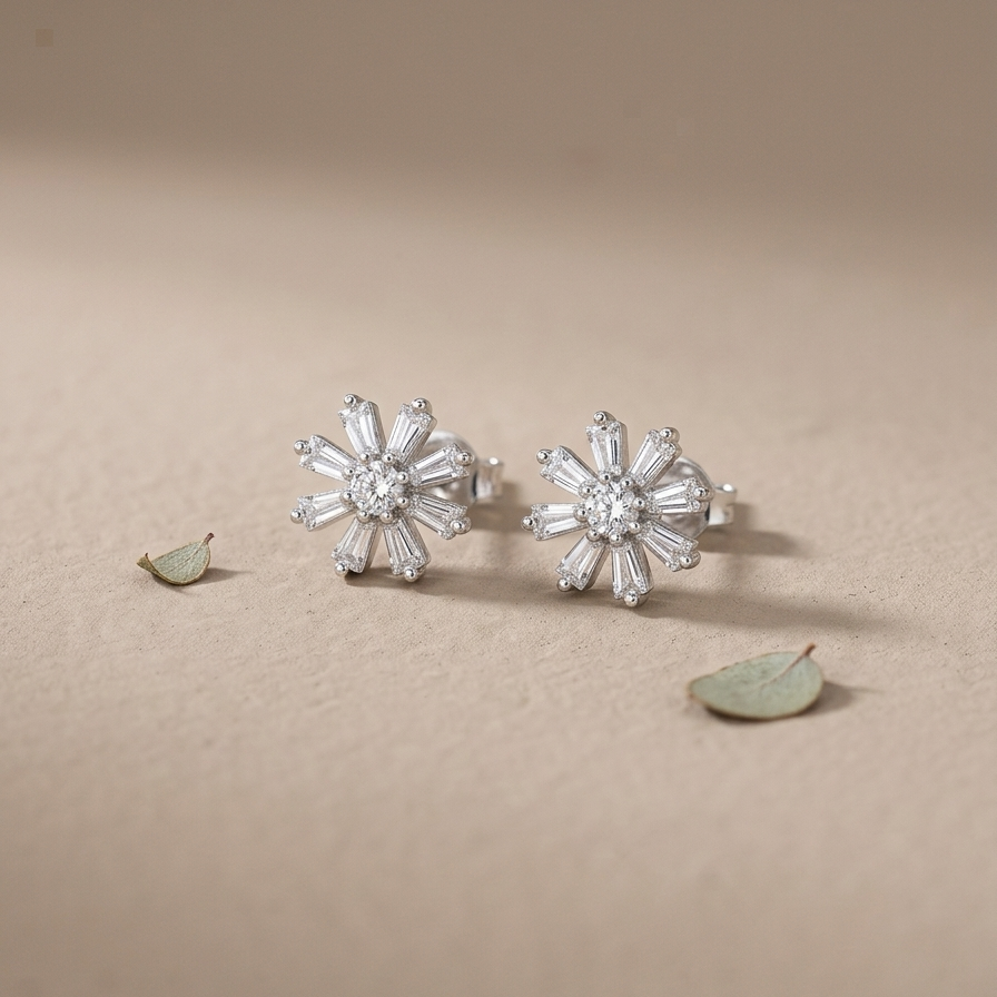 Flower Design Stud