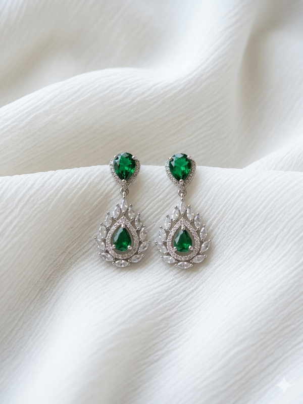Premium Quality American Diamond Earrings