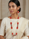 Red And White Beads Necklace