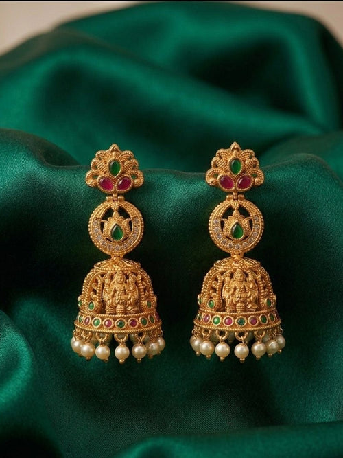 Antique Gold Tone Earring