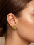 Floral Gold Stud Earrings