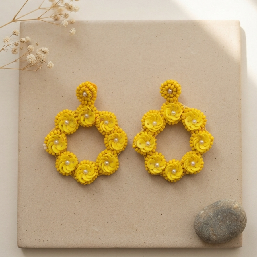 Floral Handmade Earrings