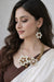 Meraki Trends with Pearls Flower design Choker Set