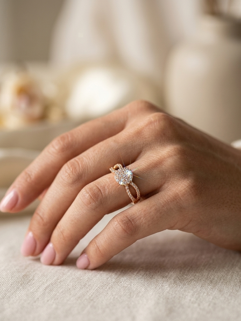 American Diamond CZ Zirconia Ring