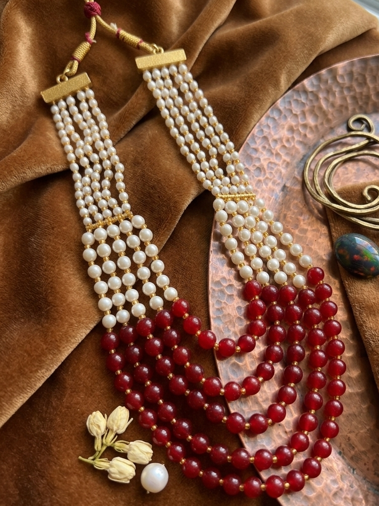 Multilayered Pearl Mala