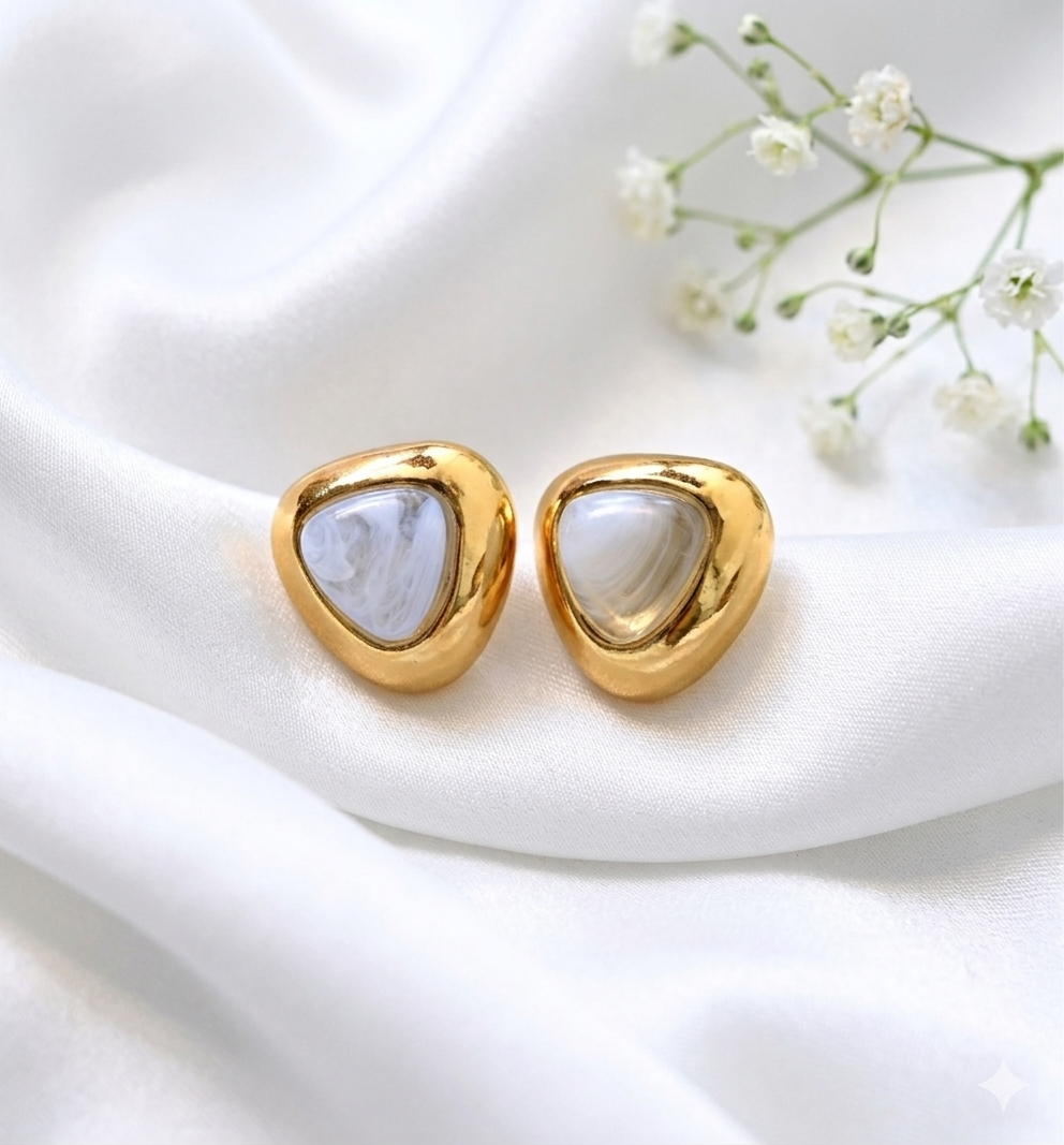 Triangle Shaped Anti-Tarnish Studs