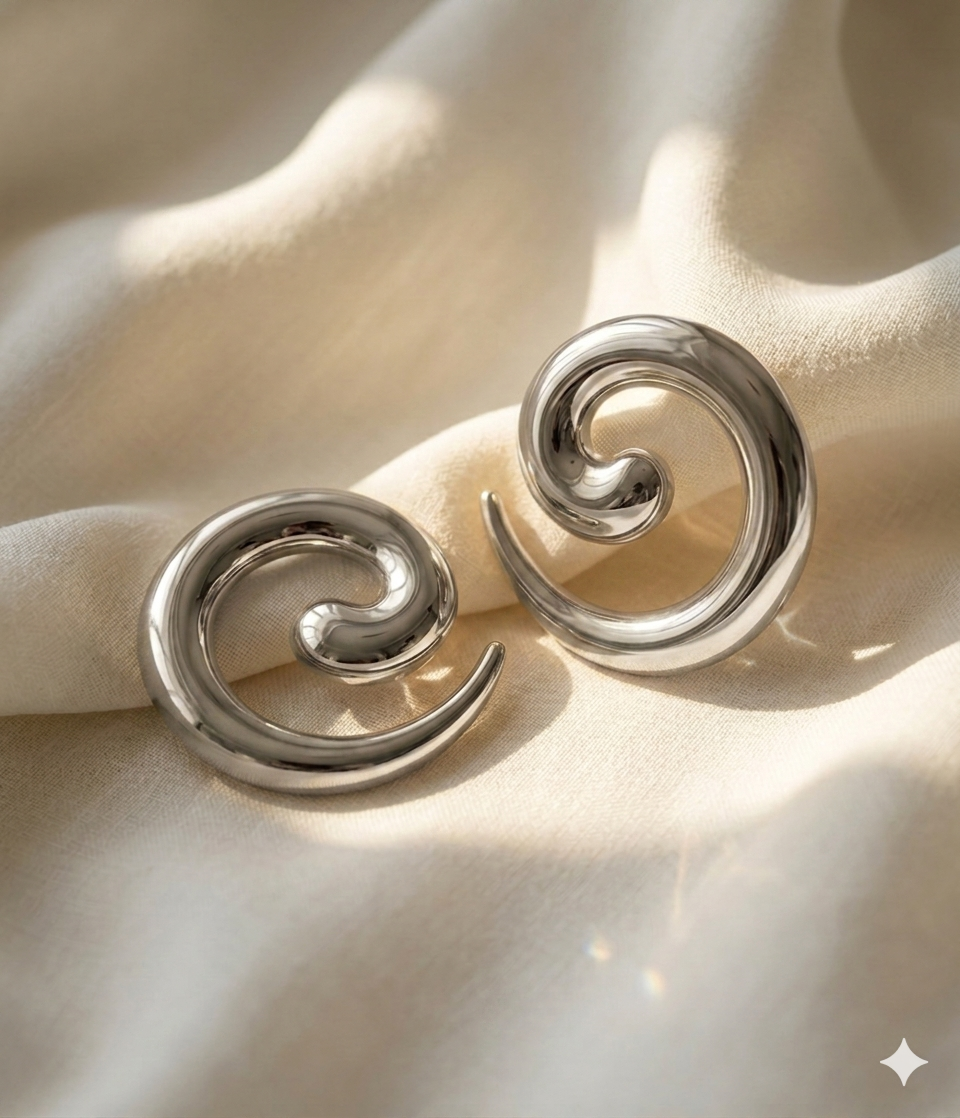 Spiral Korean Studs
