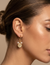 Beautiful One Coin Pearl Earrings