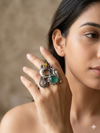 Bird Design Oxidized Ring
