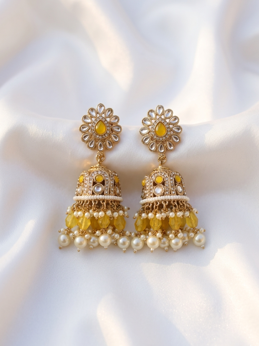 Kundan Pearl Earring
