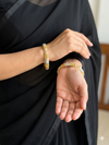 Gold Polish Multicoloured Bangles