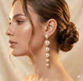 Multi Layered Designer Pearl Earrings