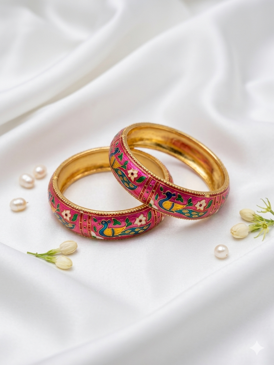 Handpainted Meenakari Bangles