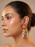 Buy Beads Durga Earrings