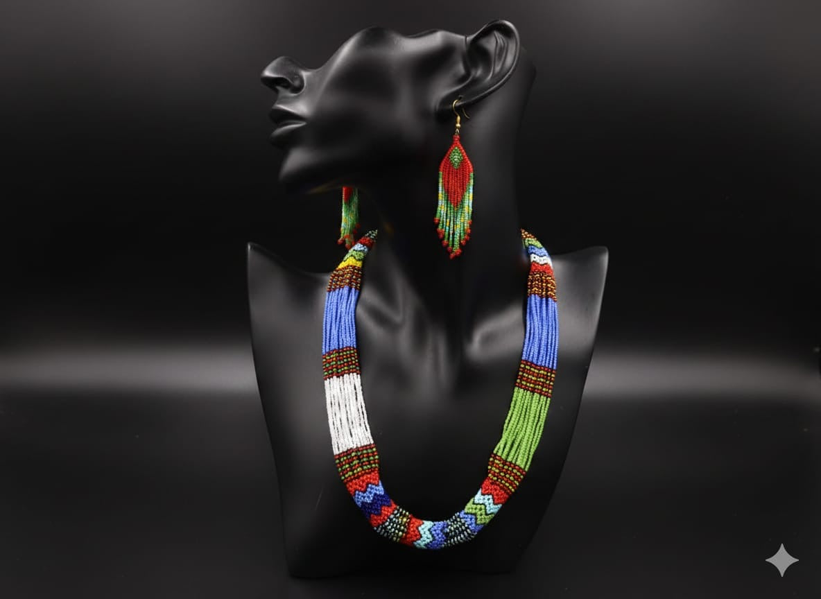 Multicolor Handmade Beaded Necklace