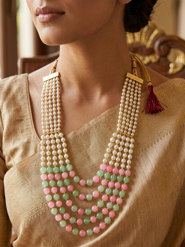 Multilayered Pearl Mala