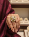 Meenakari Kundan Ring