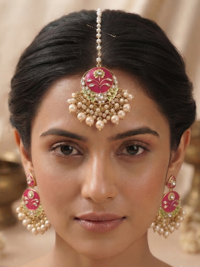 Minakari with Pearls Tikka