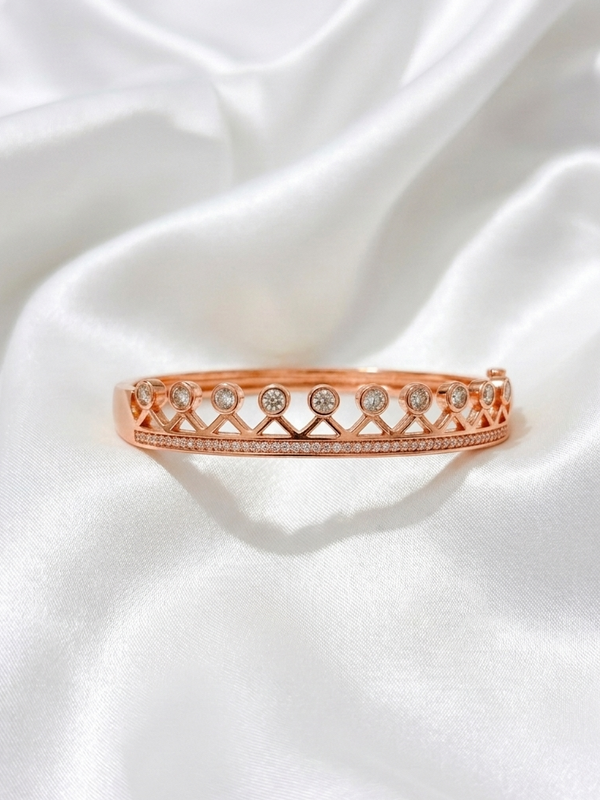 Crown Design Rose gold Bracelet
