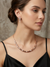 Rose Gold Plated Geometric Designer Choker Set