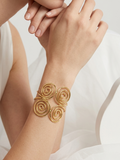 Gold Tone Spiral Bracelet