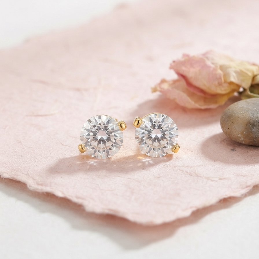 Single Solitaire Studs