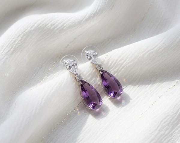 Meraki Jannice Fall Diamond Earring