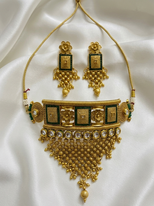 Antique Rajputi Style Padmavati Necklace