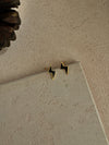 Gold Tiny Lightening Bolt Stud Earrings